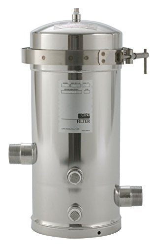 3M Aqua-Pure Whole House Large Diameter Stainless Steel Filter Housing, Model SS4 EPE-316L - style: SS4 Stainless Steel Housing, holds 4 cartridges