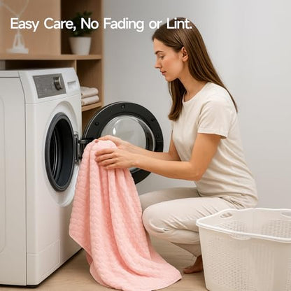 REDKISS 4 Pack Microfiber Bath Towels, Quick Dry, Super Soft, 27"x55" - color: Pink+yellow, size: 27"x55" Bath Towels