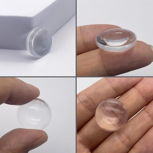 Double Convex Lens - 21mm Diameter, 22mm Focal Length, Optical biconvex Lens for Physics Experiments, Photography, Magnifying, and DIY Projects - Pack of 5pcs (20.7mm x H7.2mm x F22) - size: 20.7mm x H7.2mm x F22