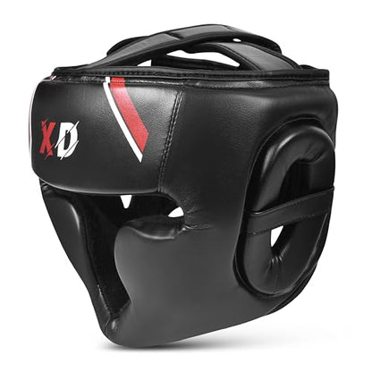 Boxing Headguard, Professional Training Headgear Protection Sparring Gym Training Workout MMA Muay Thai Kickboxing Training Helmet Small - XL