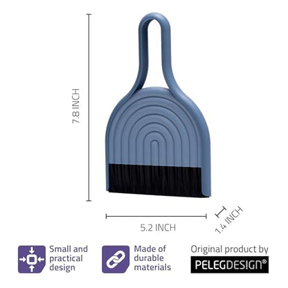 Peleg Design DustArch - Mini Dustpan and Brush Set, Small Dustpan and Broom with Modern Charm, Handheld Broom and Dustpan Set for Home, Office & Travel