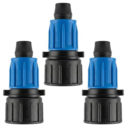 Drip Irrigation Tubing Hose Connector: 3 Pack 3/4" to 1/2" Irrigation Faucet Hose Adapter,3/4 Inch Garden Faucet Drip Irrigation Parts - size: 1/2 inch Tubing Connector*3