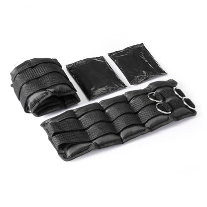 Amazon Basics Adjustable Ankle Weights for Men & Women, for Workouts, Resistance Training, Walking, Black - style: 5 Pound Set (2.5 Pounds Each)