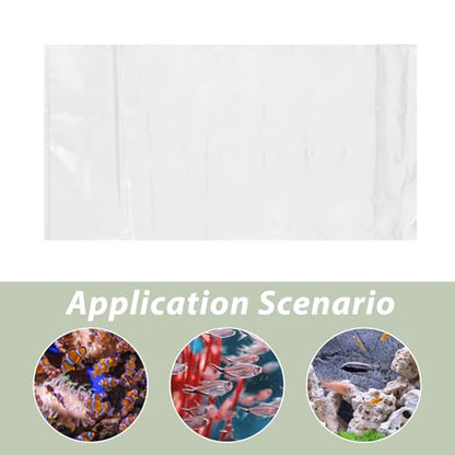 50pcs Plastic Fish Transport Bags 30x60cm Oxygen Seal for Live Fish and Aquatic Plant Shipping for Aquarium and Hatchery Use