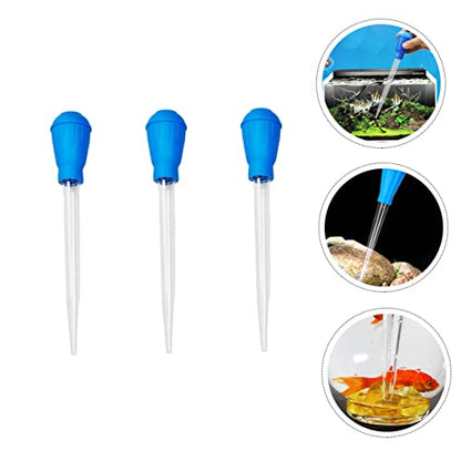 Abaodam 3pcs Fish Tank Cleaning Dropper Easy to Use Aquarium Water Changer and Feces Siphon for Efficient Tank Maintenance for Shrimp and Coral Feeding