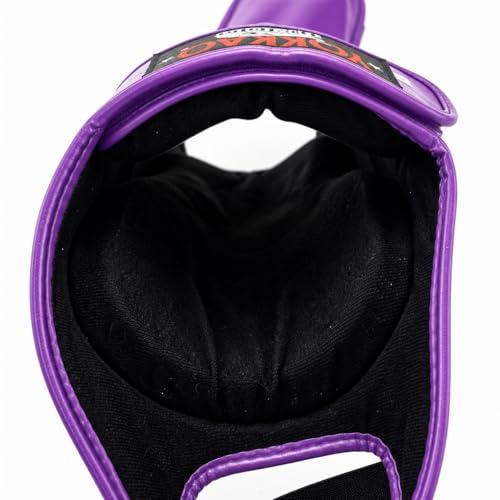 YOKKAO Matrix Muay Thai Kickboxing MMA Shin Guards with Knee Guards - color: Flash Purple, size: Large