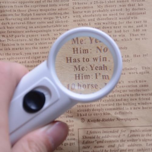 15X Magnifying Glass with Light, Handheld LED Lighting Magnifier for Reading Maps for Jeweler Watch Repair(MG6B-2 15X) - size: MG6B -2 15 times