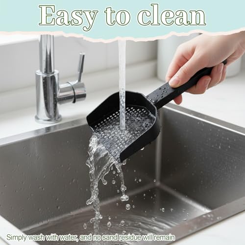 2Pcs Poop Scooper Cat Litter Scooper Fine Mesh Sifting Shovel Plastic Handle for Guinea Pig Rabbits Small Animals for Easy Waste Cleaning