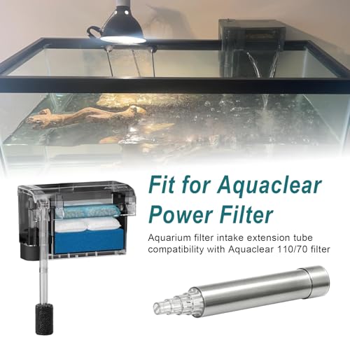 Aquarium Filter Intake Extension Tube, Intake Tube Compatibility with Aquaclear Power Filter 70 110, Aquarium Filter Pickup Tube Keeps Water Crystal Clear, Replacement Tube Aquarium Filter Accessories
