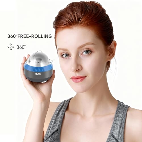 iECO Massage Ice Roller Ball Cold & Heat Therapy Plantar Fasciitis Roller - color: Gray & Blue