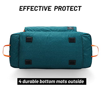 MIER Large Gym Bag for Men 60L Duffel Bag with Shoe Compartment - color: Olive Green