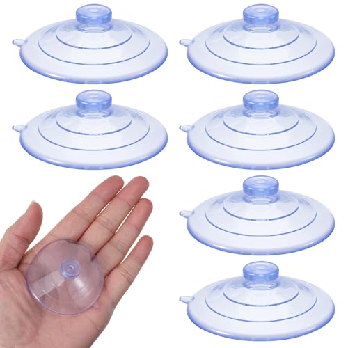 6 Packs Suction Cup for Bird Feeder, Strong Suction Cups Replacement for Window Bird Feeder, 2.5'' Window Suctions Cup for Glass Hummingbird Feeders Accessories