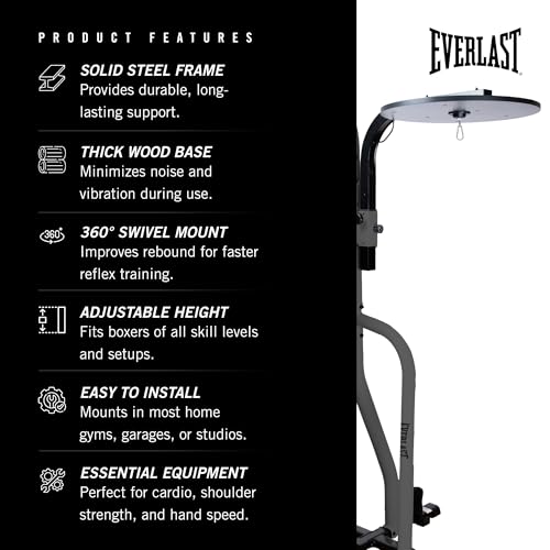 Everlast Adjustable Speed Bag Platform | Boxing, Heavy-Duty Mount, Training