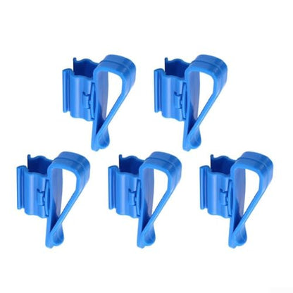 5Pcs Aquarium Hose Holder Clips, ABS Fish Tank Water Pipe Clamp Mounting for 8-16mm Diameter Tubing, Secure Grip Fixture for Aquarium Maintenance(black) - color: black