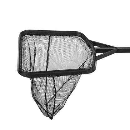 Portable Long Handle Fishing Landing Net Square Aquariums Fish Tanks Fishing Landing Float Item Cleanning Tool Long Handle Fine Mesh Skimming Fine Mesh Cleanning - size: Large