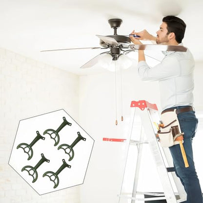 5 Pcs 52’’Ceiling Fan Blades Arms Replacement,Ceiling Fan Blades Arms Replacement Parts Mounting Bracket Kit for Replacing The Worn Fan Blades,Keep The Balance and Good Performance (Green) - color: Green