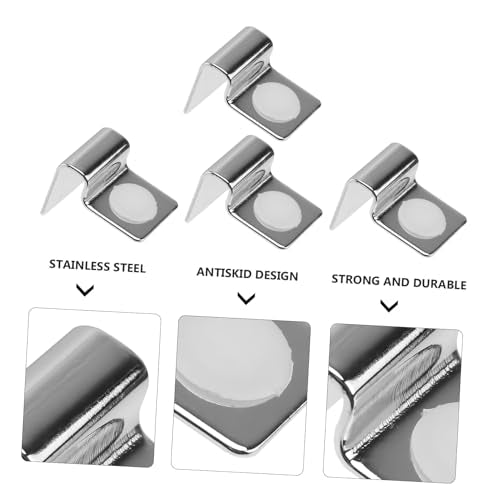 BESPORTBLE 12pcs Aquarium Lid Brackets Fish Tank Cover Clips for Secure Glass Support Easy Installation Suitable for Rimless Aquariums