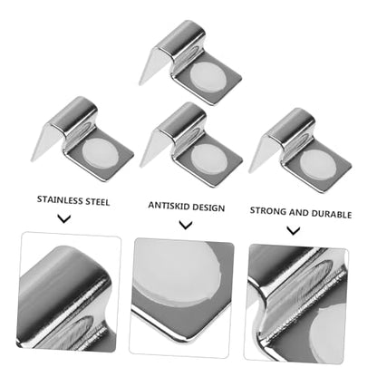 BESPORTBLE 12pcs Aquarium Lid Brackets Fish Tank Cover Clips for Secure Glass Support Easy Installation Suitable for Rimless Aquariums