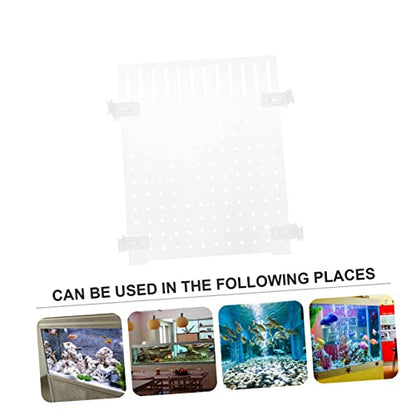 150 Gallon Fish Tank Partition Plate Aquarium Incubator Divider Suction Cup Divider Splitter with Suction Cup Partition net Separation Board Board Breeding Box