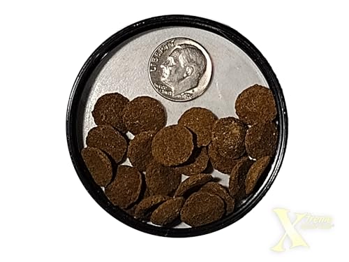 Xtreme Scrapers Wafers - Premium 14mm Fast-Sinking Fish Food – Nutrient & Cellulose Rich Ideal for Nocturnal Feeders, Catfish, Plecostomus Species, and Loaches – USA Farm Grown (18oz) - size: 1.13 Pound (Pack of 1)