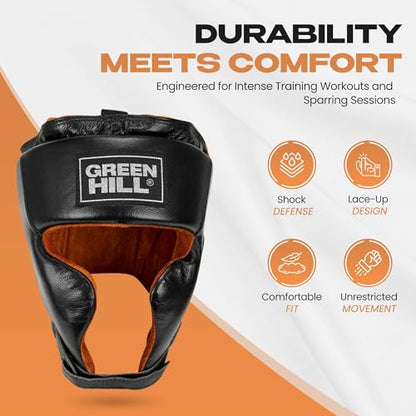 Green Hill Spartan Boxing Headgear for Men & Women - size: Medium