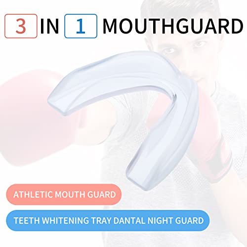Kathfly 50 Pcs Football Mouth Guards Bulk Sports Mouthpieces - color: Clear