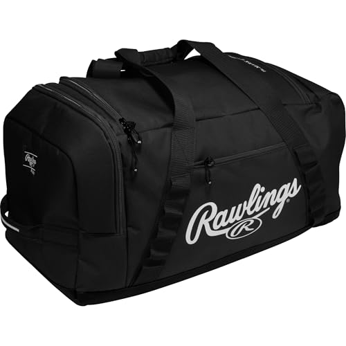Rawlings Rawlings | Covert2 Duffel Equipment Bag | Baseball/Softball | Multiple Colors - color: Black