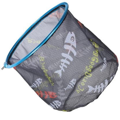 FOMIYES Replacement Fishing Net Head 35cm Diameter Deep 35cm Foldable Fish Net Replacement for Freshwater Fishing Catching Tool Accessories Random Color