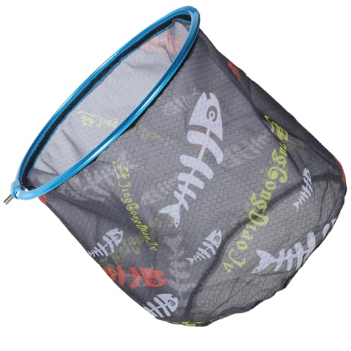 FOMIYES Replacement Fishing Net Head 35cm Diameter Deep 35cm Foldable Fish Net Replacement for Freshwater Fishing Catching Tool Accessories Random Color