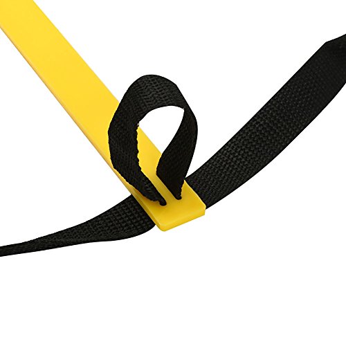 Dioche Speed Training Ladder, Portable Footwork Exercise Tackle for Football Soccer Sports (7m13 - Rung-Yellow)