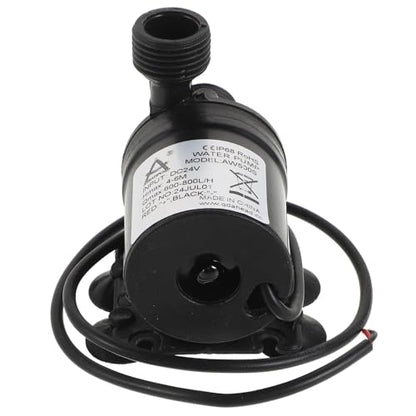 KALLORY Dc 24v Submersible Water Pump with Stainless Steel Shaft and Suction Cup, Miniature Pressurized Aquarium and Fountain Circulation Pump for Home Irrigation and Rainwater Transfer