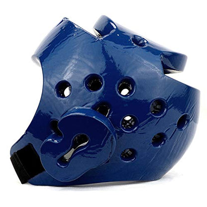 AAMA Taekwondo and Karate Sparring Foam Head Guard - color: BLUE, size: XX-Large