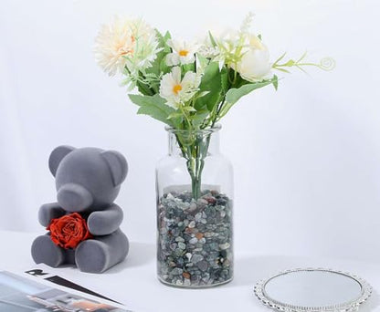 LAIDANLA Aquatic Agate Crushed Stone Crystal Chips Bulk Natural Gemstones Healing Reiki Crystals Mini Quartz Vase Filler Aquarium Gravel 100g - color: Aquatic Agate, size: 0.22 Pound-（0.2"-0.28"）