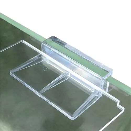 Aquarium Lid Clips 50 Pcs Acrylic Bracket for Rimless Aquarium – Secure Glass Cover Support for Fish Tank Lid(A4)