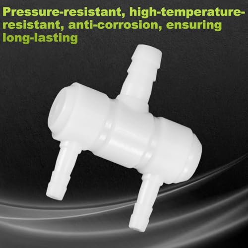 M METERXITY 8-Pack Rake-Shaped Hose Joint Air Discharge Diverter, 2-Way Outlet Barb Hose Fitting Connector for Agricultural Irrigation, Pressure Resistance [Transparent] - style: 2 Way