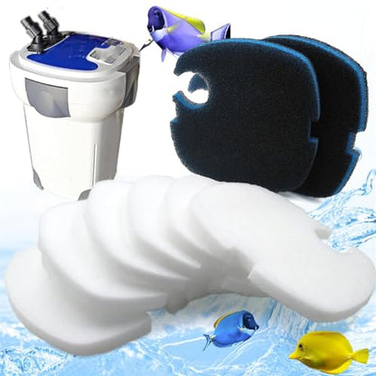 Replacement Sponges Filter Pad for Aquariums Canister Universals Air Impregnated Sheet Aquariums Replacement Media Fish Tanks Media