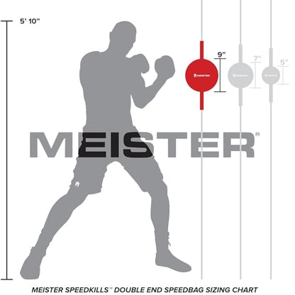 Meister SpeedKills Leather Speed Bag with Lightweight Latex Bladder - style: Small (7.5" x 5") (19 cm x 12.7 cm)