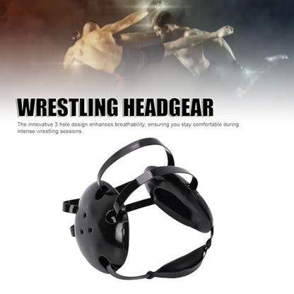 Alomejor Wrestling Headgear, NBR Sponge Dipped Paint, Protective Ear Guard for Jiu Jitsu MMA BJJ, Comfortable Fit for Wrestling and Training