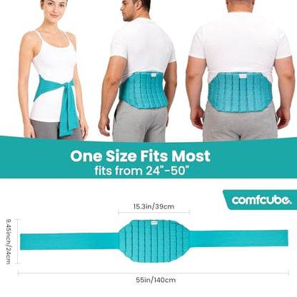Ice Pack for Back Pain Relief, 2 Hours Cold Lower Back Ice Wrap - style: Back
