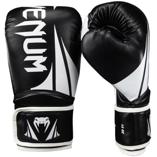 Venum Challenger Boxing Gloves - color: Black/White, size: 10-Ounce, style: Challenger 2.5