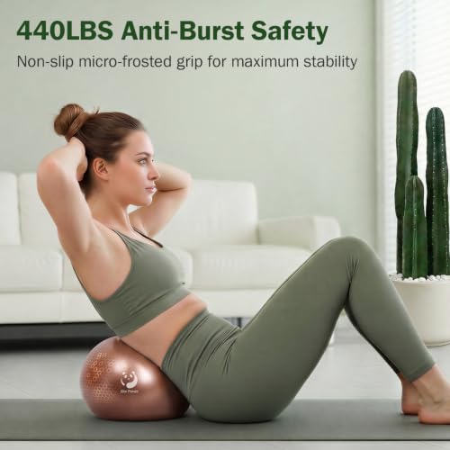 Slim Panda Pilates Ball 9 Inch - Small Mini Yoga Core Exercise Ball