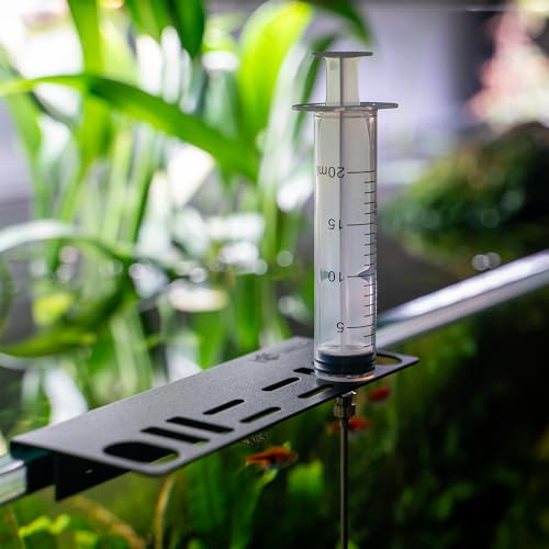 LINLAN 15.7-in Stainless Steel Aquarium Plant Fertilizer Injector Kit - Includes a Stainless Steel Long Needle and Two Syringes (5 ml + 20 ml) for use with Aquatic Plants. - size: 15.7in