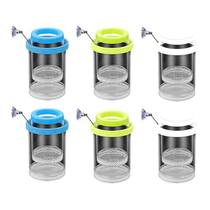 Floating Fish Breeding Box Net Design Safe Fish Habitat Isolation Tanks for Fry Shrimp Easy Setups Compacts - color: Green, size: S
