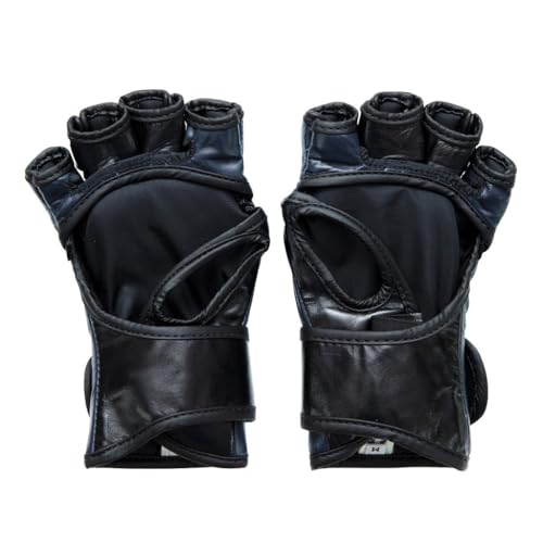Fairtex FGV12 MMA Gloves, Official ONE Championship Leather Grappling Gear - color: Blue, size: X-Large