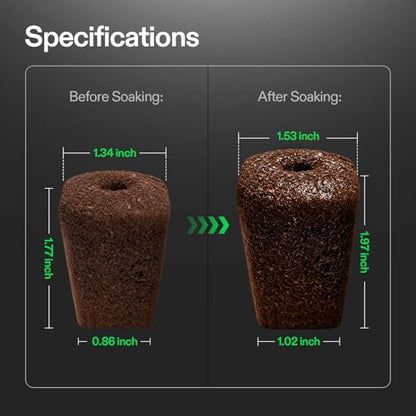 VIVOSUN Seed Rooter, Plant Starter Plugs, Support Robust Roots for Seedlings and Cuttings, 40 Cubes, Designed for VSeed Smart Box & Seed Starter Trays