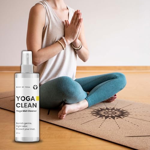 Yoga Mat With Cork-Safe Cleaning Spray To Fight Odor and Protect Your Mat
