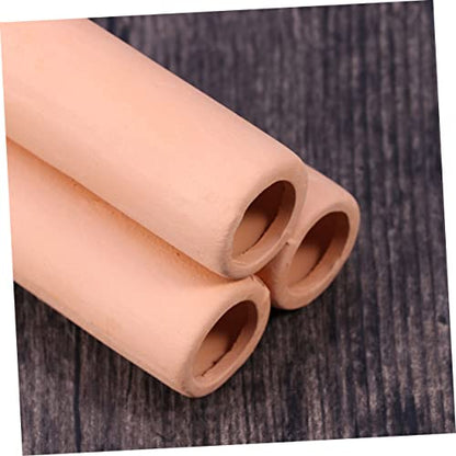 Happyyami 2pcs Moss Tube Cultivating Container Mineral Tube for Aquarium Fish Tank Ceramic
