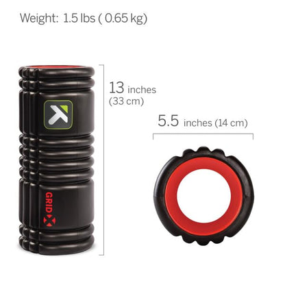Trigger Point Performance TriggerPoint Grid X Foam Roller with Free Online Instructional Videos, Extra Firm (13-Inch) (Pack of 6) - size: One Size (Pack of 6)