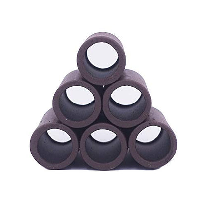 DOHO Aquarium Cave Handmade Brown Ceramic Shelters - Shrimp and Small Fish Habitat, Breeding Tube, Hiding cave - Hideaway Pipes Reduce Stress, Encourage Spawning - Aquarium Decorative Six Holes
