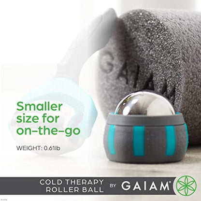Gaiam Restore Rolling Massager, Cold Therapy (Cold)